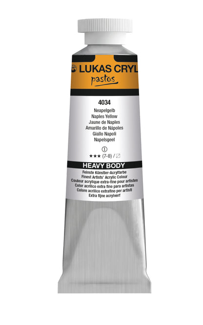 LUKAS Cryl PASTOS (CUERPO PESADO) - Amarillo Nápoles 4034 (37ml)