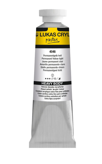 LUKAS Cryl PASTOS (HEAVY BODY) - Permanentgelb Hell  4046 (37ml)