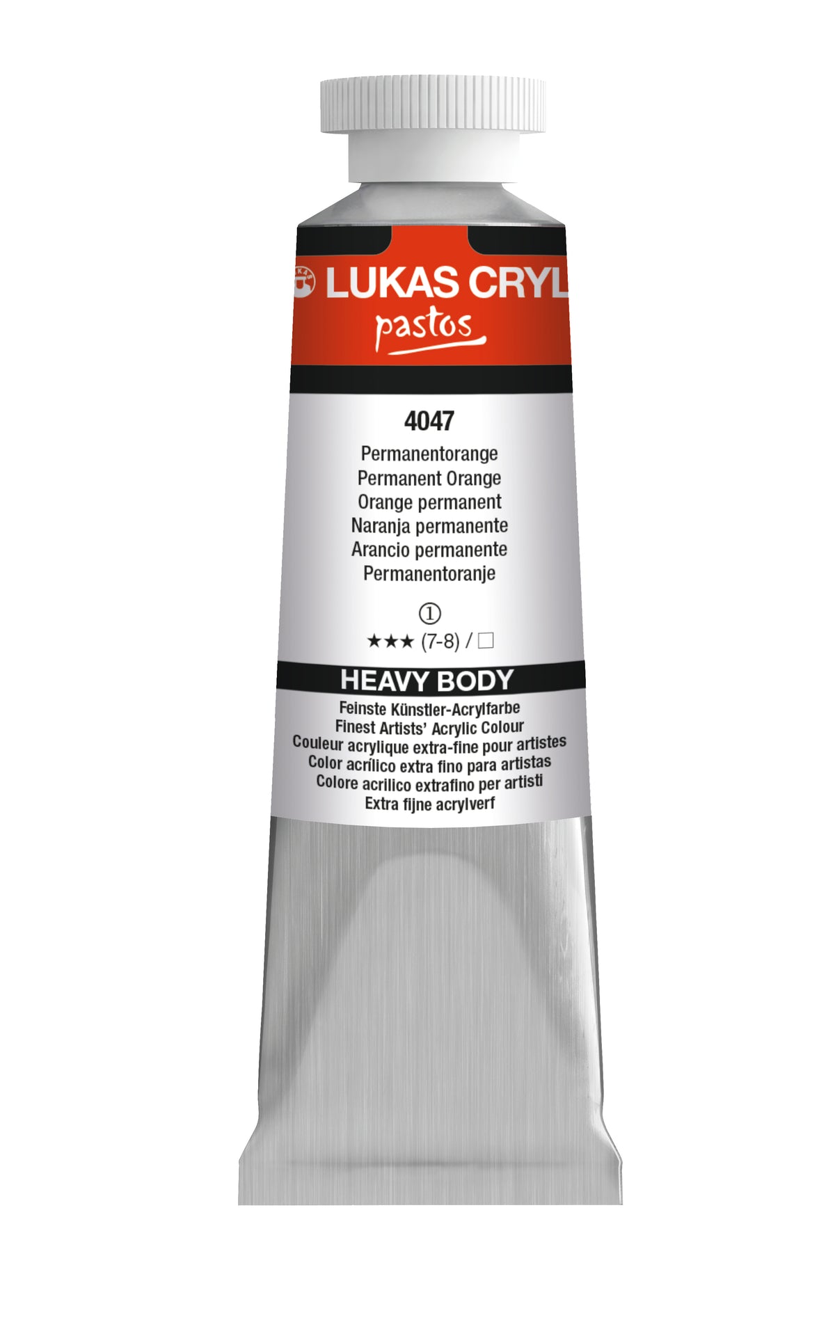 LUKAS Cryl PASTOS (HEAVY BODY) - Permanentorange  4047 (37ml)