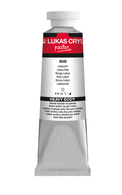 LUKAS Cryl PASTOS (HEAVY BODY) - Lukasrot  4049 (37ml)