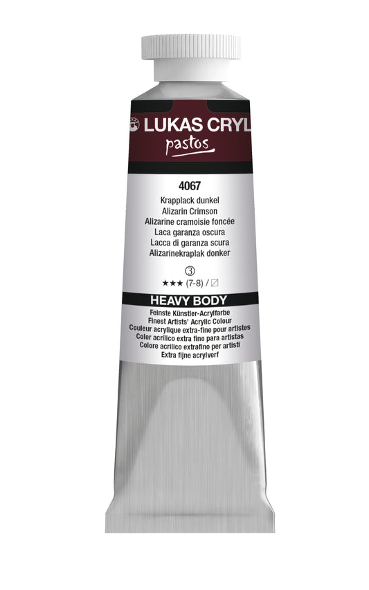LUKAS Cryl PASTOS (HEAVY BODY) - Krapplack Dunkel  4067 (37ml)