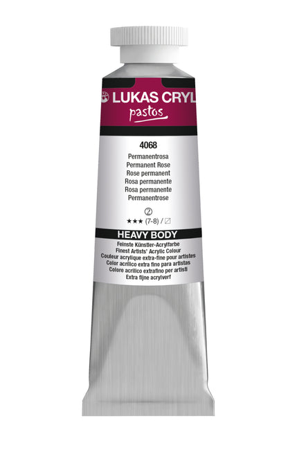 LUKAS Cryl PASTOS (HEAVY BODY) - Permanentrosa  4068 (37ml)