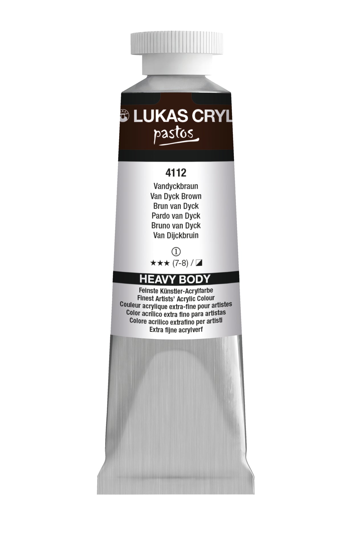 LUKAS Cryl PASTOS (HEAVY BODY) - Vandyckbraun  4112 (37ml)