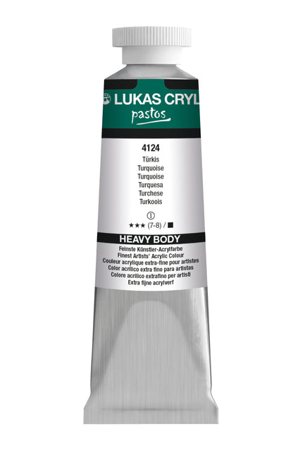 LUKAS Cryl PASTOS (HEAVY BODY) - Türkis  4124 (37ml)