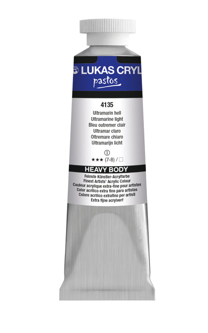 LUKAS Cryl PASTOS (HEAVY BODY) - Ultramarin Hell  4135 (37ml)