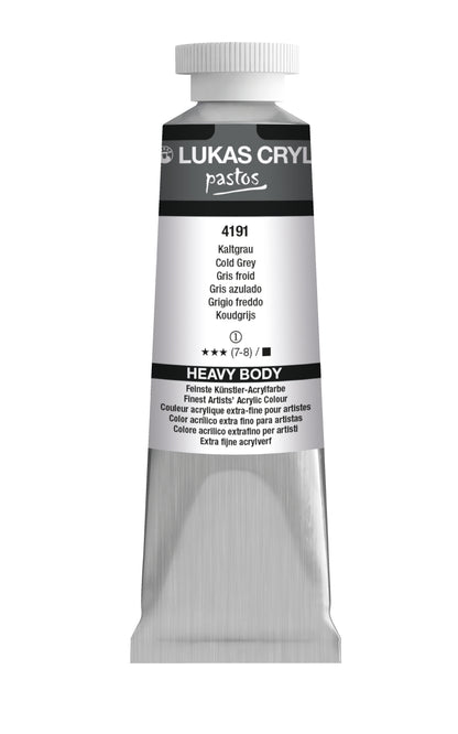 LUKAS Cryl PASTOS (HEAVY BODY) - Kaltgrau  4191 (37ml)