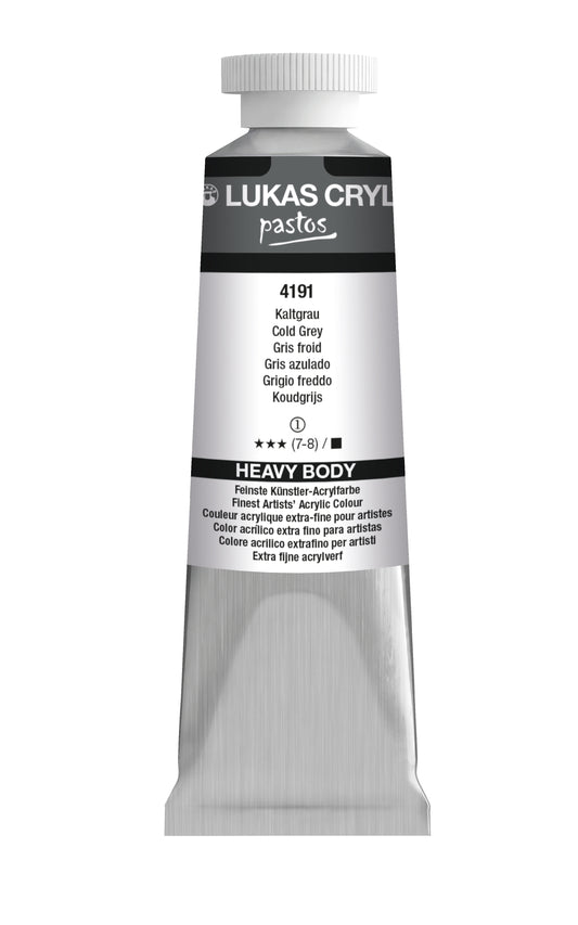 LUKAS Cryl PASTOS (HEAVY BODY) - Kaltgrau  4191 (37ml)