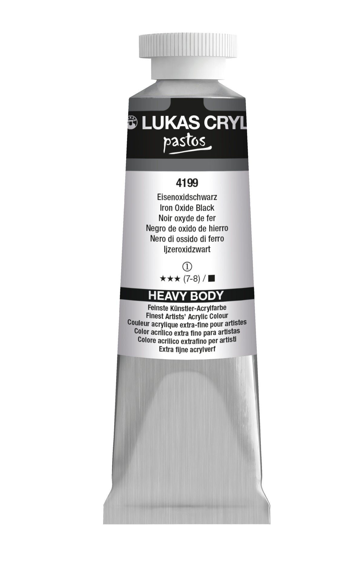 LUKAS Cryl PASTOS (HEAVY BODY) - Eisenoxidschwarz  4199 (37ml)