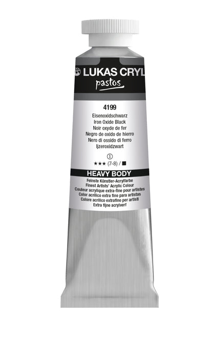 LUKAS Cryl PASTOS (HEAVY BODY) - Eisenoxidschwarz  4199 (37ml)