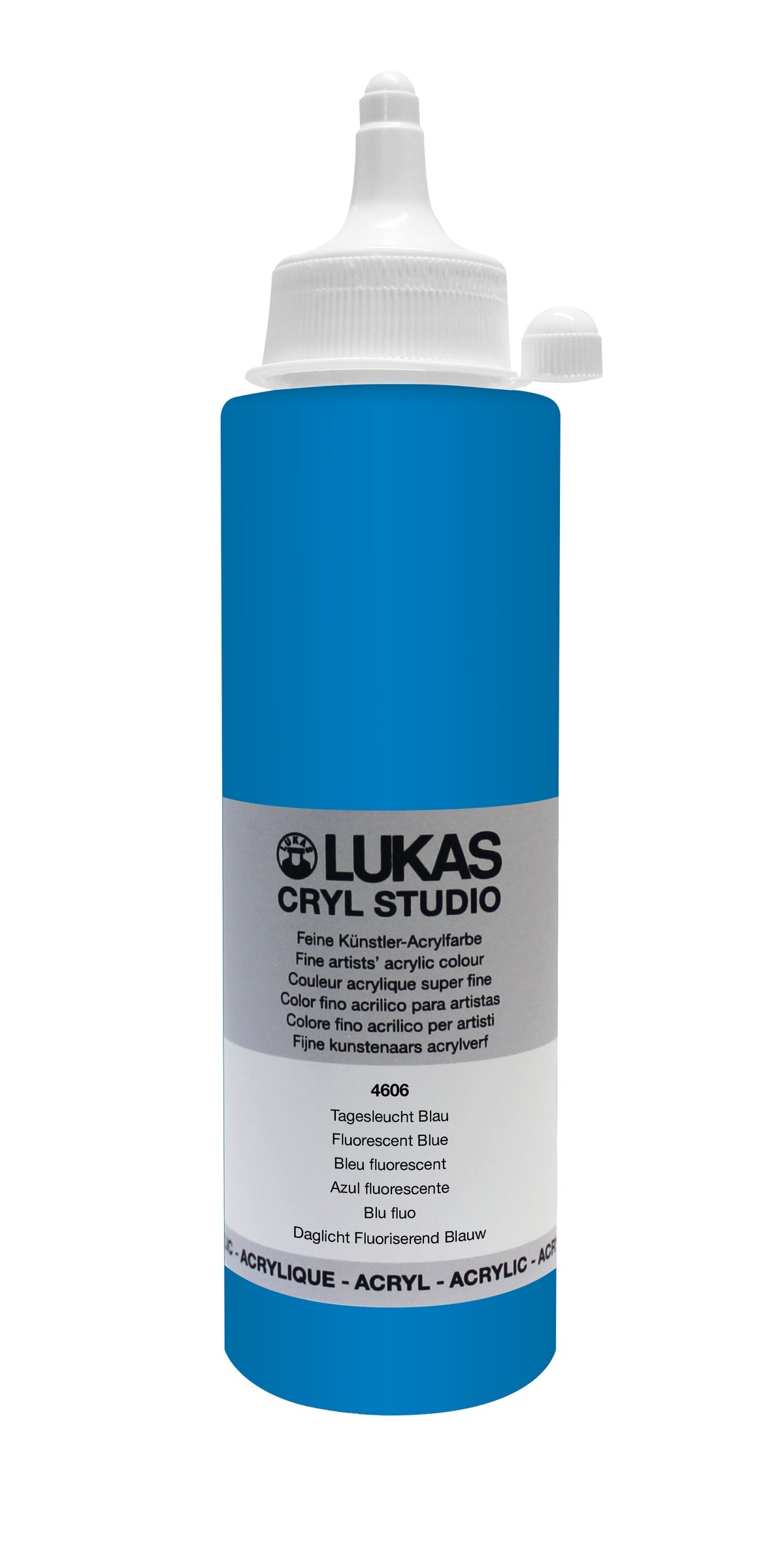 LUKAS CRYL Studio - 4606 Tagesleuchtfarbe Blau  (125/250ml)