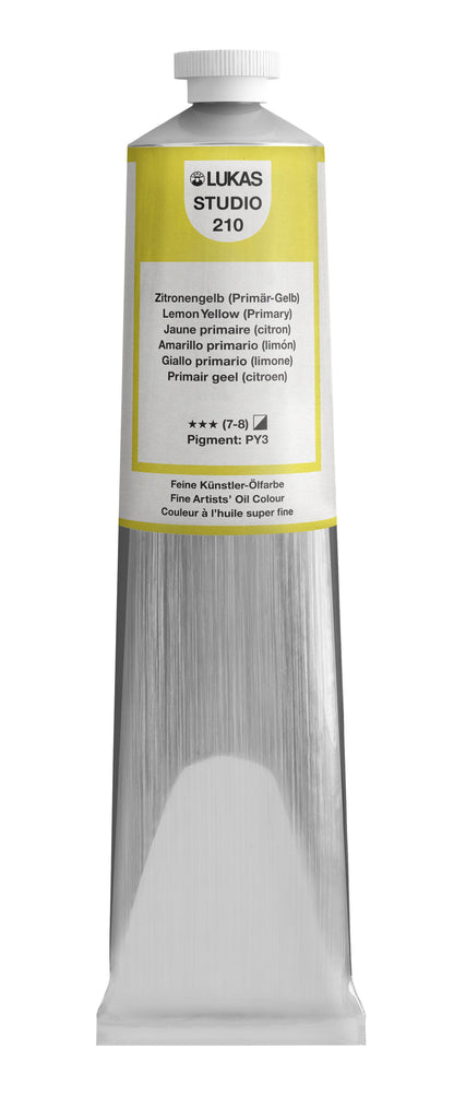 Pintura al óleo LUKAS STUDIO - 0210 Amarillo limón (Amarillo primario) (75/200ml)