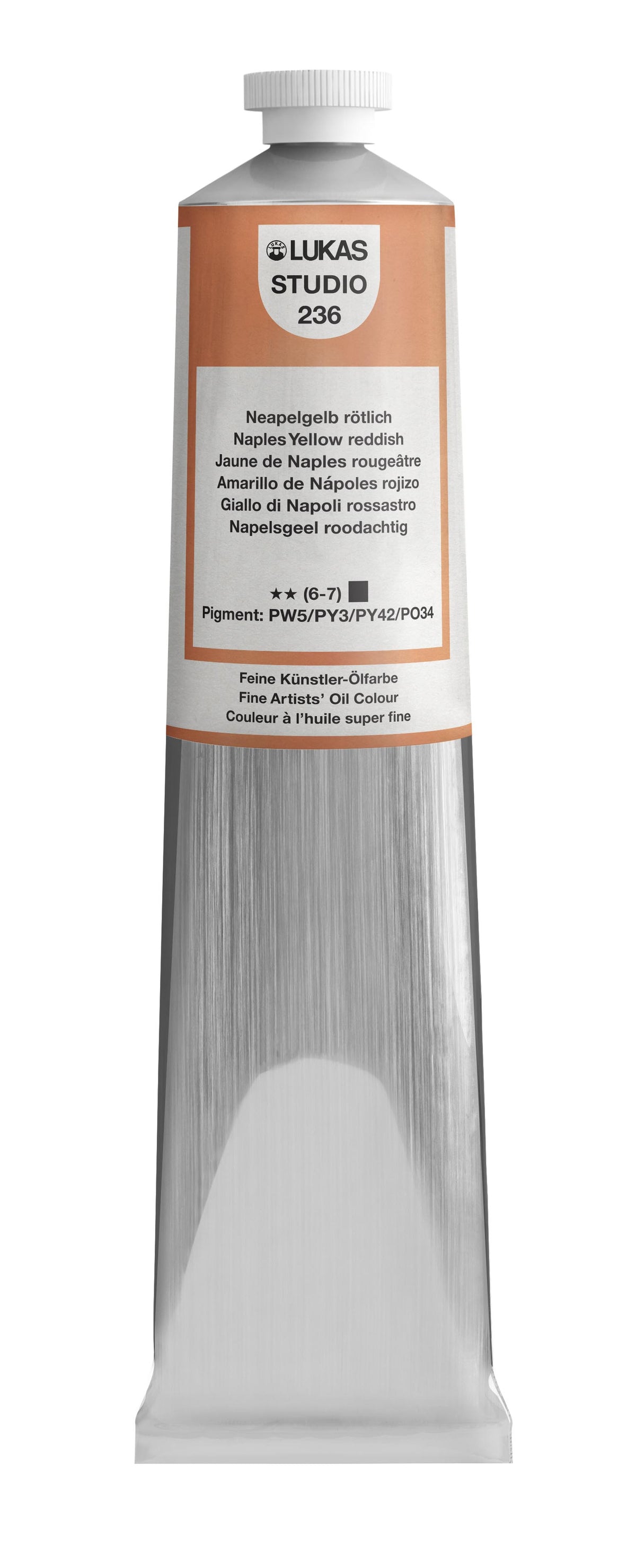 LUKAS STUDIO Ölfarbe - 0236 Neapelgelb Rötlich (37/75/200ml)