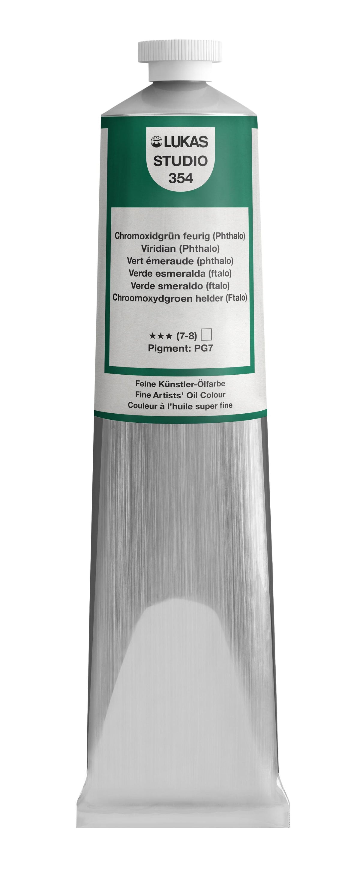 Pintura al óleo LUKAS STUDIO - 0354 Óxido de cromo verde ardiente (ftalo) (75/200 ml)