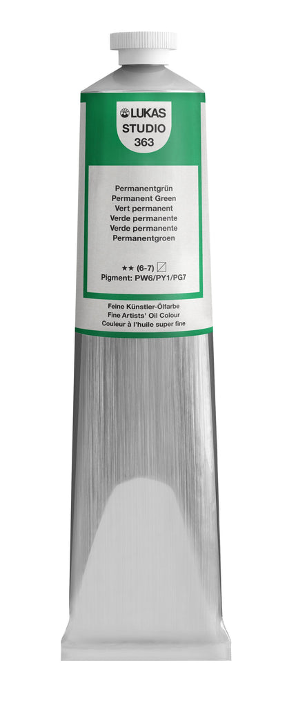 Pintura al óleo LUKAS STUDIO - 0363 verde permanente (75/200ml)