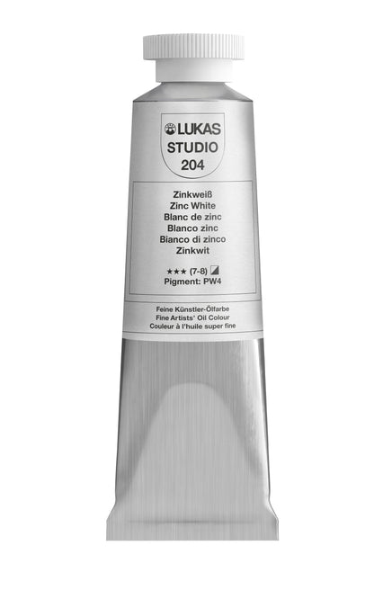 LUKAS STUDIO Ölfarbe - 0204 Zinkweiß (37/75/200ml)