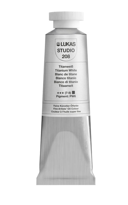 LUKAS STUDIO Ölfarbe - 0208 Titanweiß (37/75/200ml)
