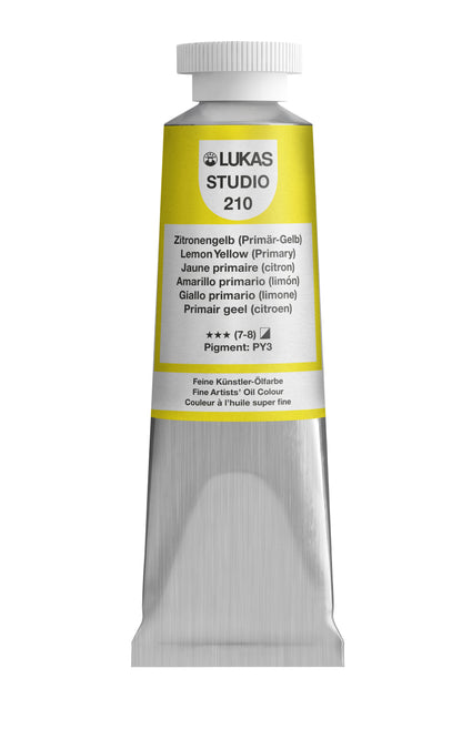 Pintura al óleo LUKAS STUDIO - 0210 Amarillo limón (Amarillo primario) (75/200ml)