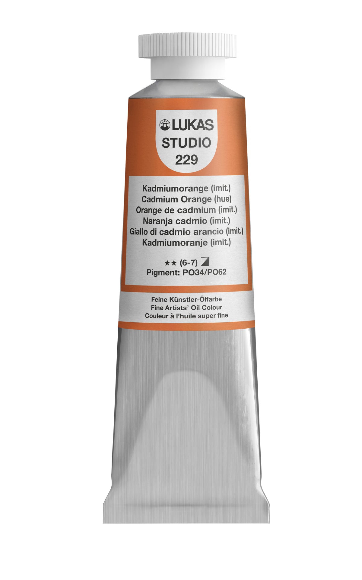 Pintura al óleo LUKAS STUDIO - 0229 naranja cadmio (imit) (75/200ml)
