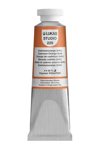 Pintura al óleo LUKAS STUDIO - 0229 naranja cadmio (imit) (75/200ml)