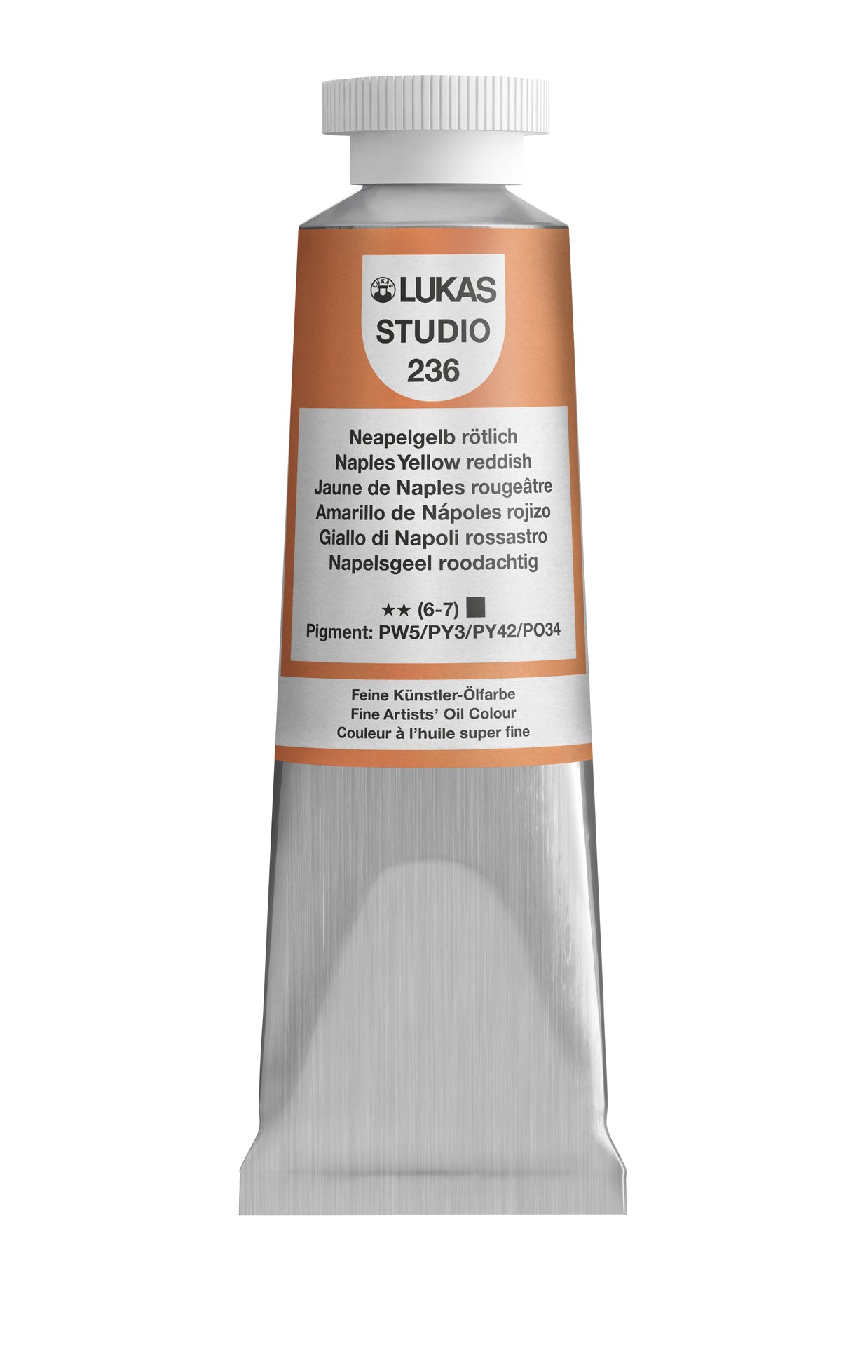 LUKAS STUDIO Ölfarbe - 0236 Neapelgelb Rötlich (37/75/200ml)