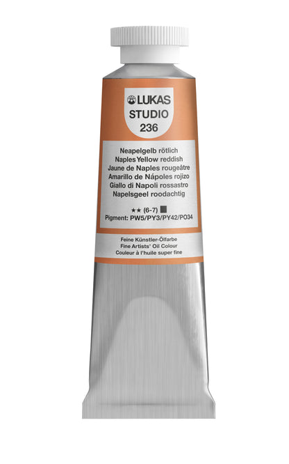 LUKAS STUDIO Ölfarbe - 0236 Neapelgelb Rötlich (37/75/200ml)