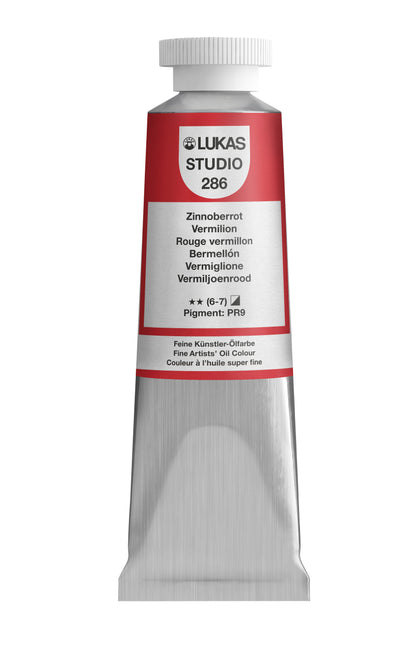 Pintura al óleo LUKAS STUDIO - 0286 Rojo bermellón (75/200ml)