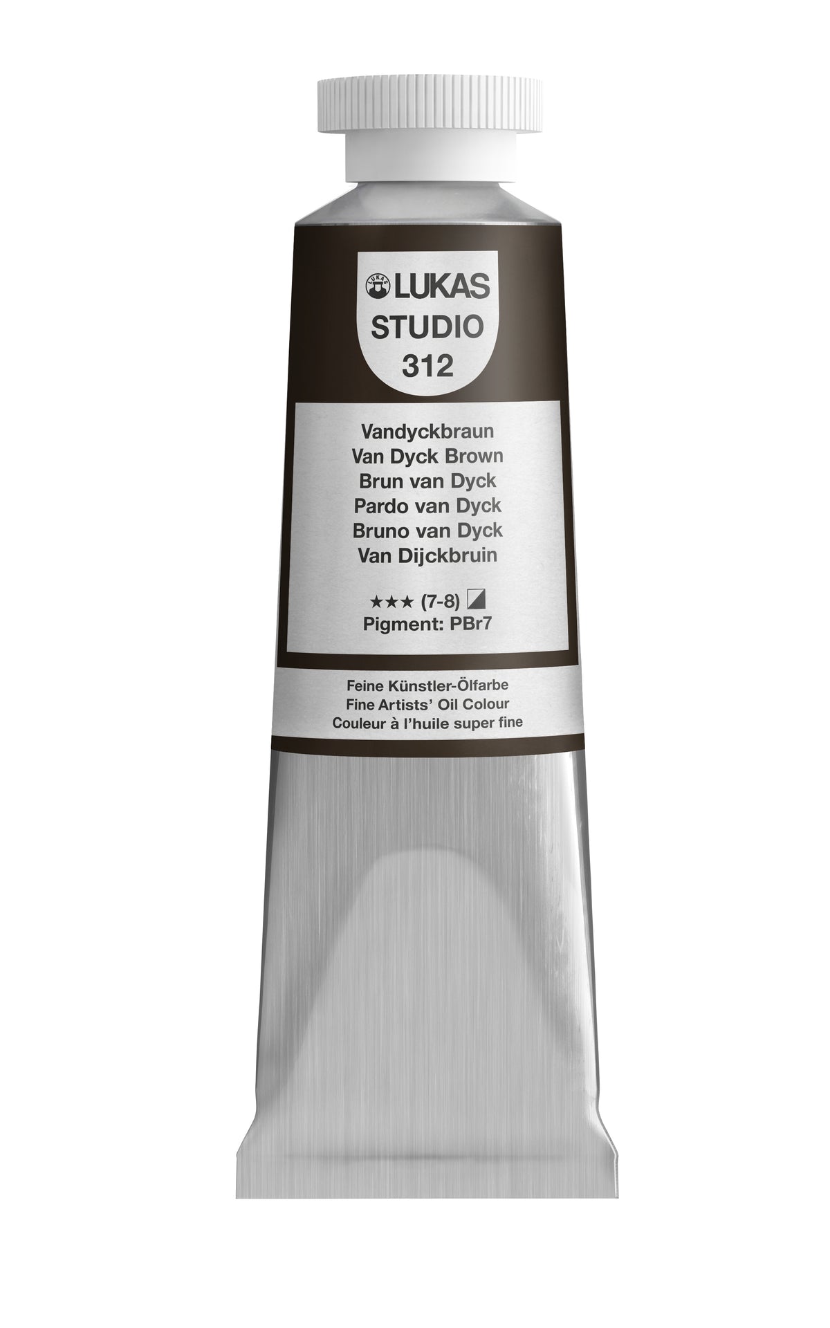 LUKAS STUDIO Ölfarbe - 0312 Vandyckbraun (37/75/200ml)