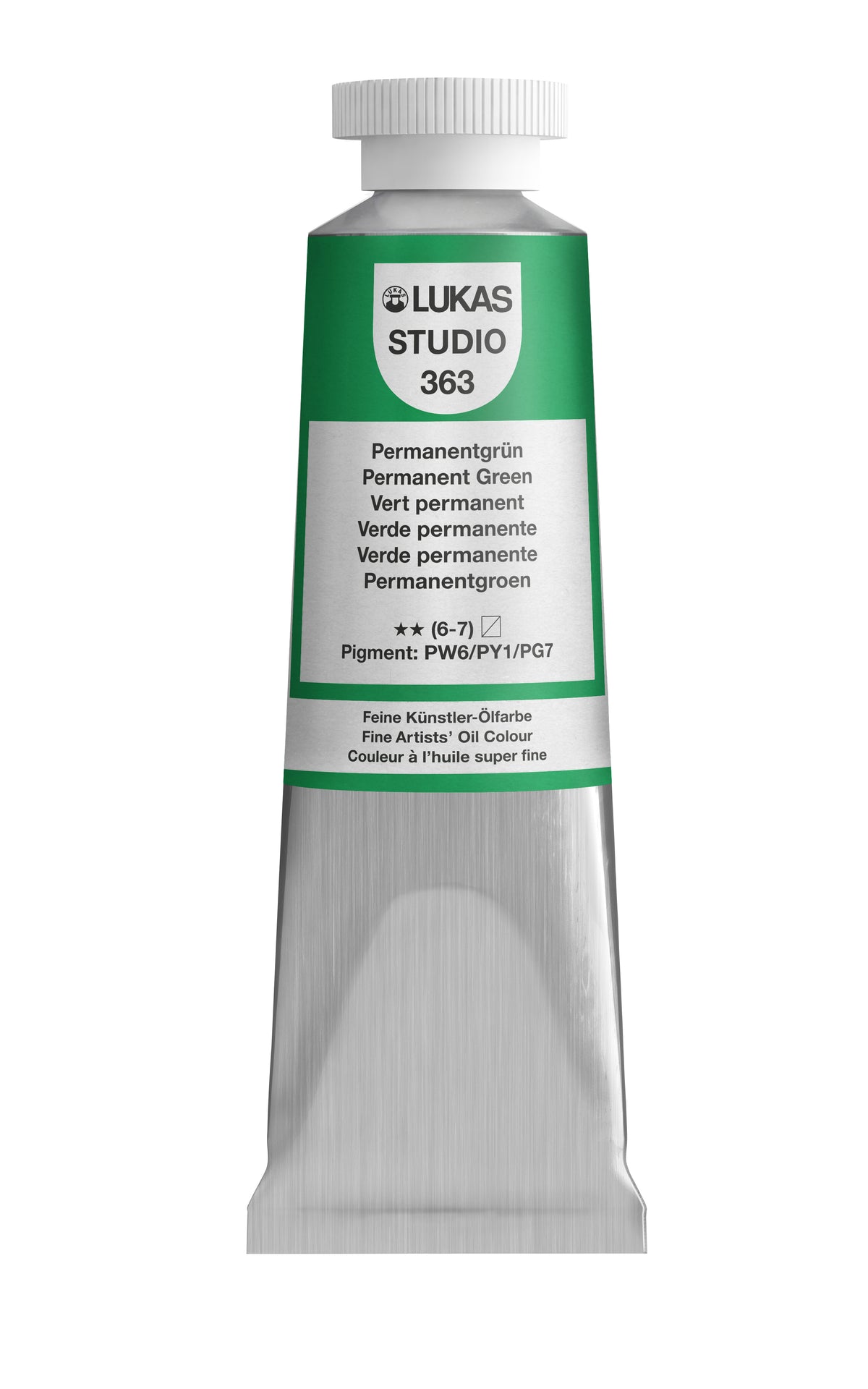Pintura al óleo LUKAS STUDIO - 0363 verde permanente (75/200ml)