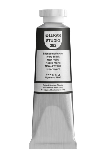 Pintura al óleo LUKAS STUDIO - 0382 Negro marfil (75/200ml)