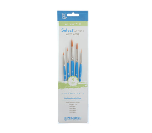 PRINCETON Select Artiste 5er Pinsel-Set (rund)