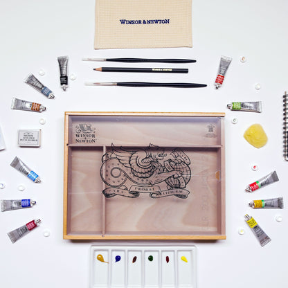 WINSOR & NEWTON™ Professional Watercolour Studio-Set (12x10ml Tuben) mit Zubehör