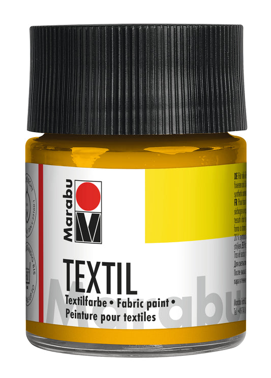MARABU Stoffmal- & Druckfarbe - 021 Mittelgelb (50/250ml)
