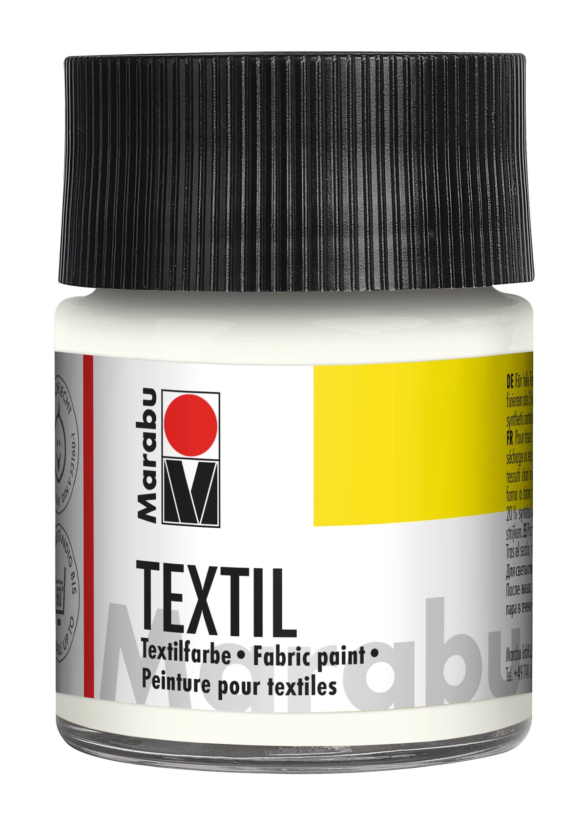 MARABU Stoffmal- & Druckfarbe - 070 Weiß (50/250ml)