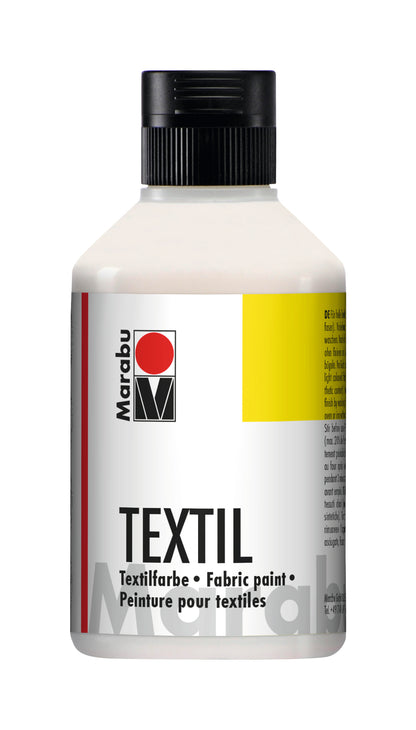 MARABU Stoffmal- & Druckfarbe - 070 Weiß (50/250ml)