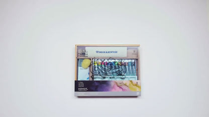 WINSOR & NEWTON™ Professional Watercolour Studio-Set (12x10ml Tuben) mit Zubehör