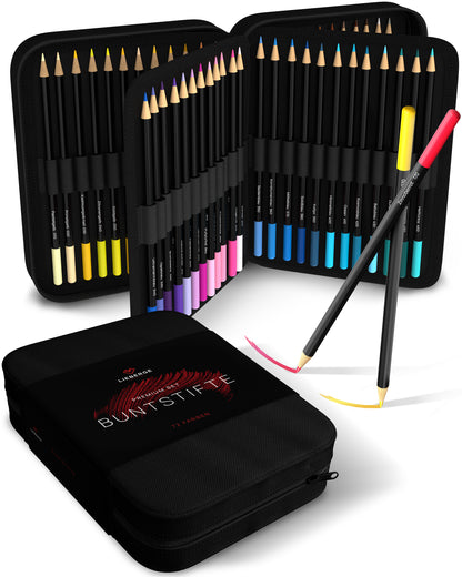 LIEBERGE Farbstifte in Profi-Nylon-Etui (72 Farben)