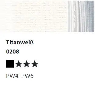 LUKAS STUDIO Ölfarbe - 0208 Titanweiß (37/75/200ml)