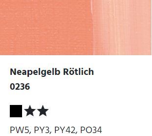 LUKAS STUDIO Ölfarbe - 0236 Neapelgelb Rötlich (37/75/200ml)