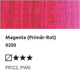 Pintura al óleo LUKAS STUDIO - 0250 Magenta (rojo primario) (75/200 ml)