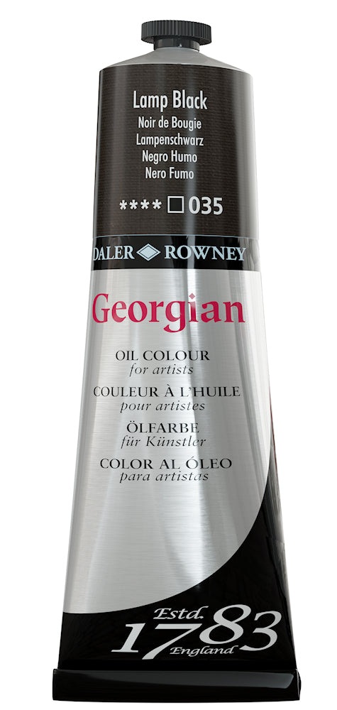 Lámpara GEORGIAN pintura al óleo negra - 035