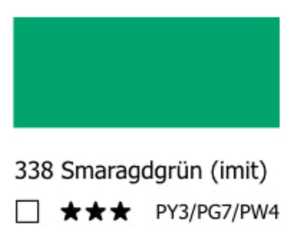 Pintura al óleo GEORGIAN verde esmeralda (imitación) - 338
