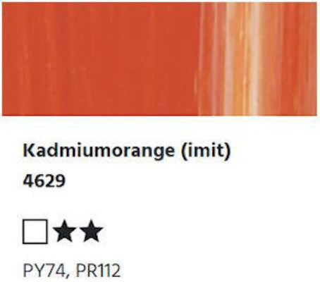 LUKAS CRYL Studio - 4629 Naranja Cadmio (imitación) (125/250ml)