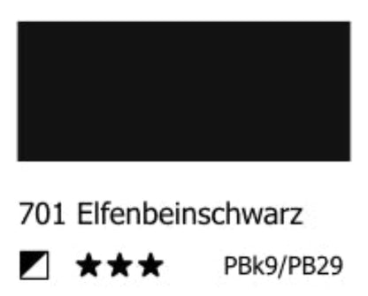 REMBRANDT Ölfarbe - 701 Elfenbeinschwarz 40 & 150ml