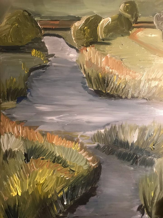 Sabine Schäfer | "Flußlauf" | 80 x 60 cm