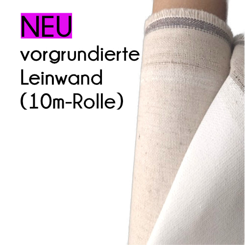 Grundierte Künstlerleinwand Leinen/Baumwolle-Mix (10m Rolle)